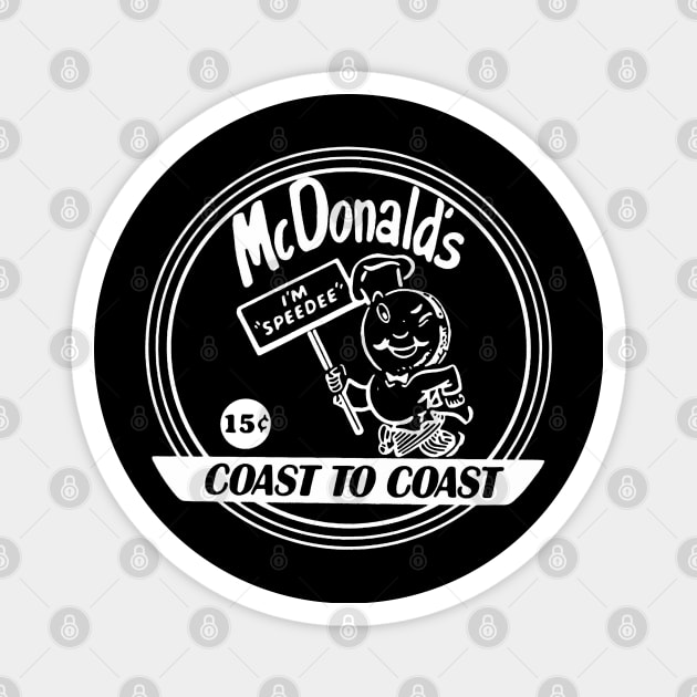 McDonald's Old Logo - Winking Burger Chef Speedee Magnet by RetroZest